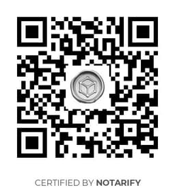 QR Code certificazione Notarify