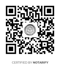 QR Code certificazione Notarify