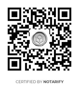 QR Code certificazione Notarify