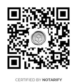 QR Code certificazione Notarify
