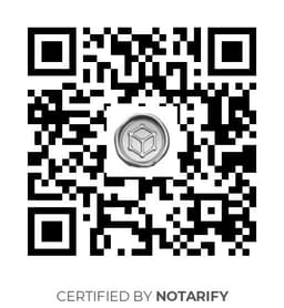 QR Code certificazione Notarify