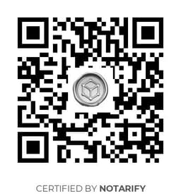 QR Code certificazione Notarify