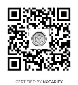 QR Code certificazione Notarify