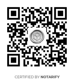 QR Code certificazione Notarify