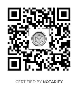QR Code certificazione Notarify