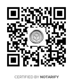QR Code certificazione Notarify
