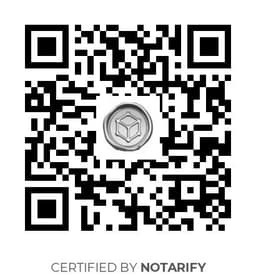 QR Code certificazione Notarify