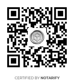 QR Code certificazione Notarify