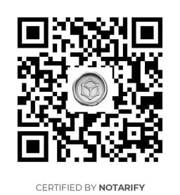 QR Code certificazione Notarify
