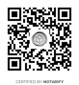 QR Code certificazione Notarify