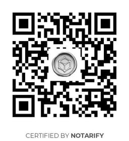 QR Code certificazione Notarify