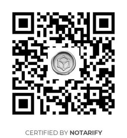 QR Code certificazione Notarify
