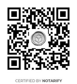 QR Code certificazione Notarify