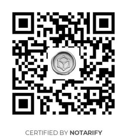 QR Code certificazione Notarify