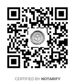 QR Code certificazione Notarify