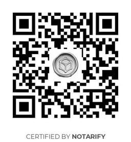 QR Code certificazione Notarify
