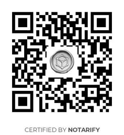 QR Code certificazione Notarify