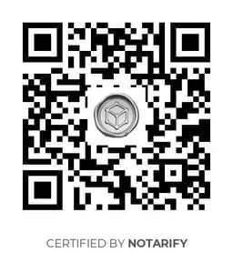 QR Code certificazione Notarify
