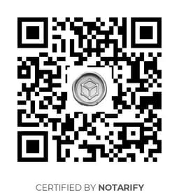QR Code certificazione Notarify