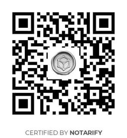 QR Code certificazione Notarify