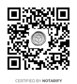 QR Code certificazione Notarify