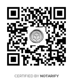 QR Code certificazione Notarify