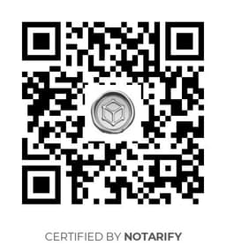 QR Code certificazione Notarify