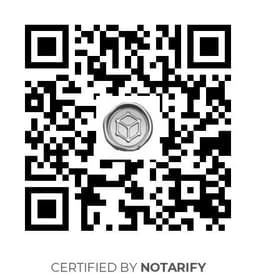 QR Code certificazione Notarify