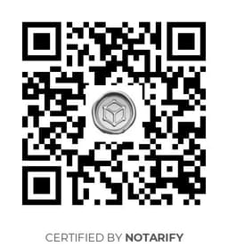 QR Code certificazione Notarify