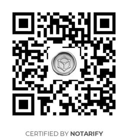 QR Code certificazione Notarify