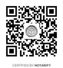 QR Code certificazione Notarify