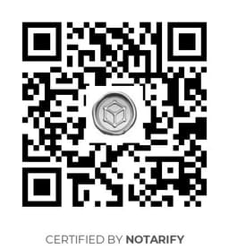 QR Code certificazione Notarify