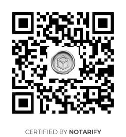 QR Code certificazione Notarify