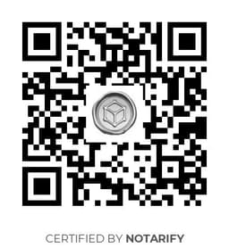 QR Code certificazione Notarify