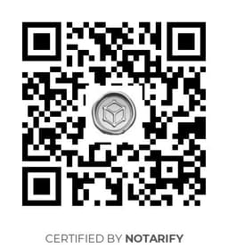 QR Code certificazione Notarify
