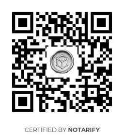 QR Code certificazione Notarify