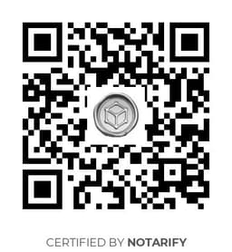 QR Code certificazione Notarify