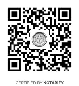 QR Code certificazione Notarify