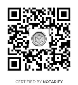 QR Code certificazione Notarify