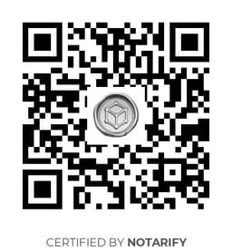 QR Code certificazione Notarify