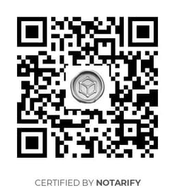 QR Code certificazione Notarify
