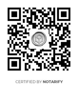 QR Code certificazione Notarify