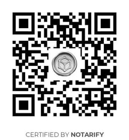 QR Code certificazione Notarify