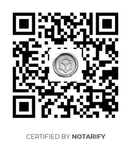 QR Code certificazione Notarify