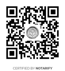 QR Code certificazione Notarify