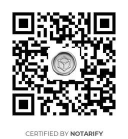 QR Code certificazione Notarify