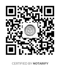 QR Code certificazione Notarify