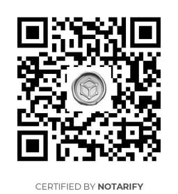 QR Code certificazione Notarify