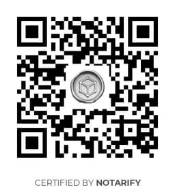 QR Code certificazione Notarify
