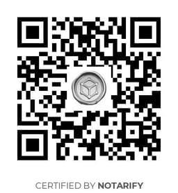 QR Code certificazione Notarify